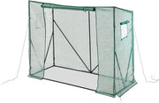 Casella per verdure in plastica HxBxD: 170 x 205 x 80 cm con tetto inclinato, porta e 2 finestre in plastica verde