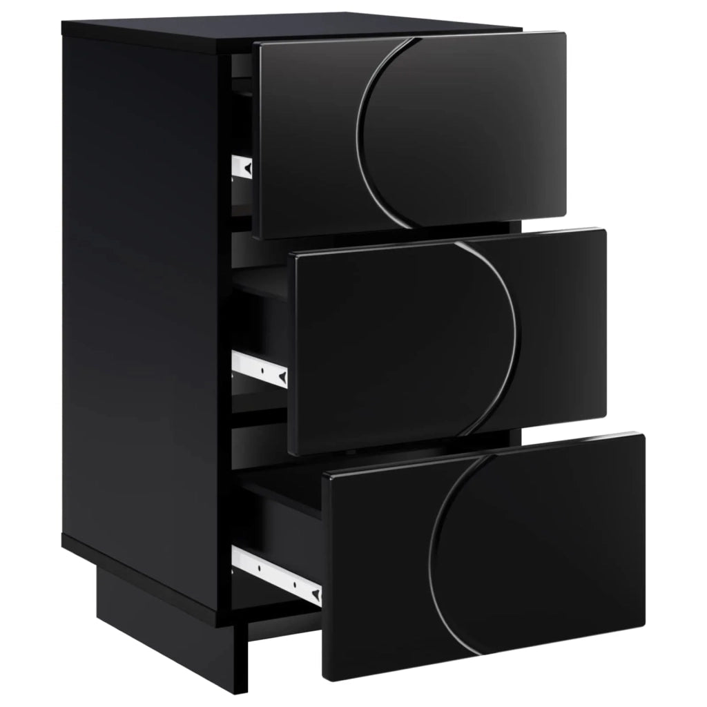 Armadio da Notte Nero 33,5 x 34,5 x 60 cm Legno ingegnerizzato 8011425