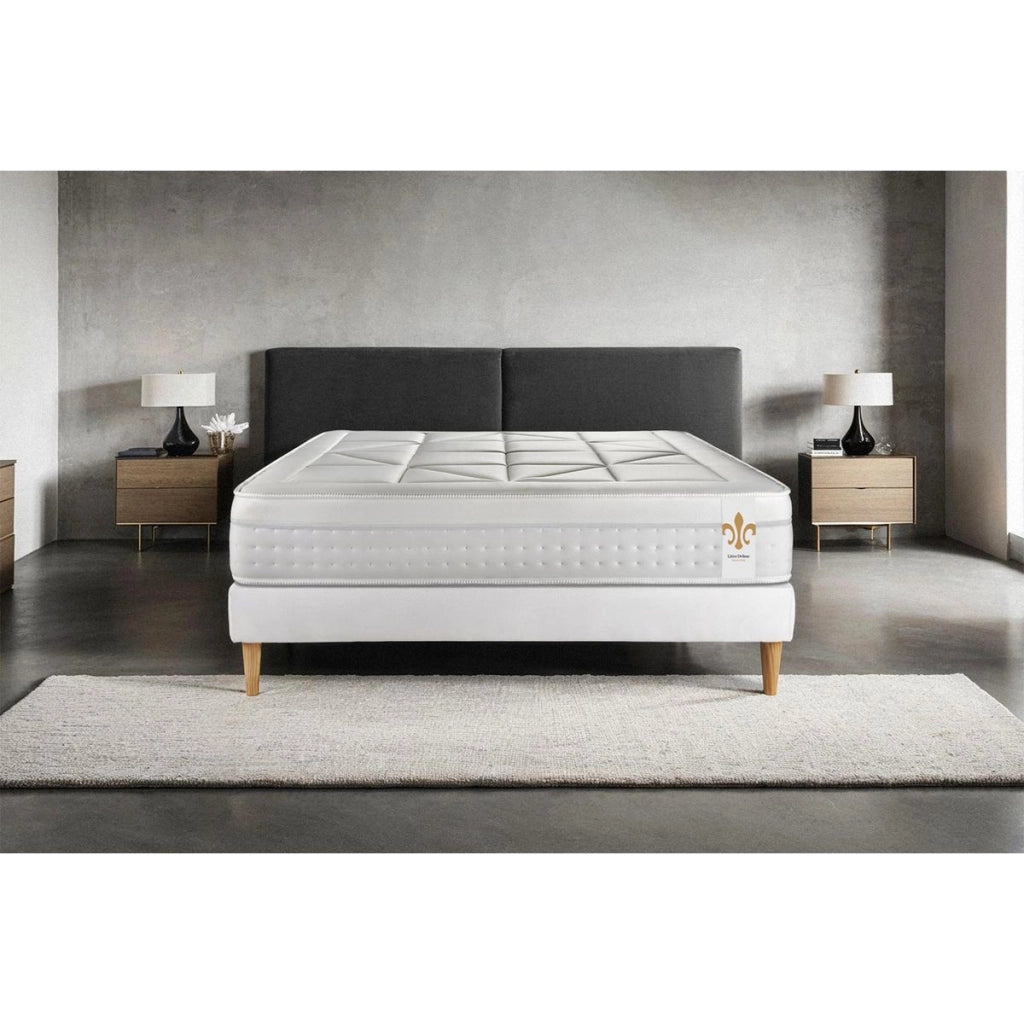 Materasso 200x200 cm Molle insacchettate e Memory foam - Vingt-Huit