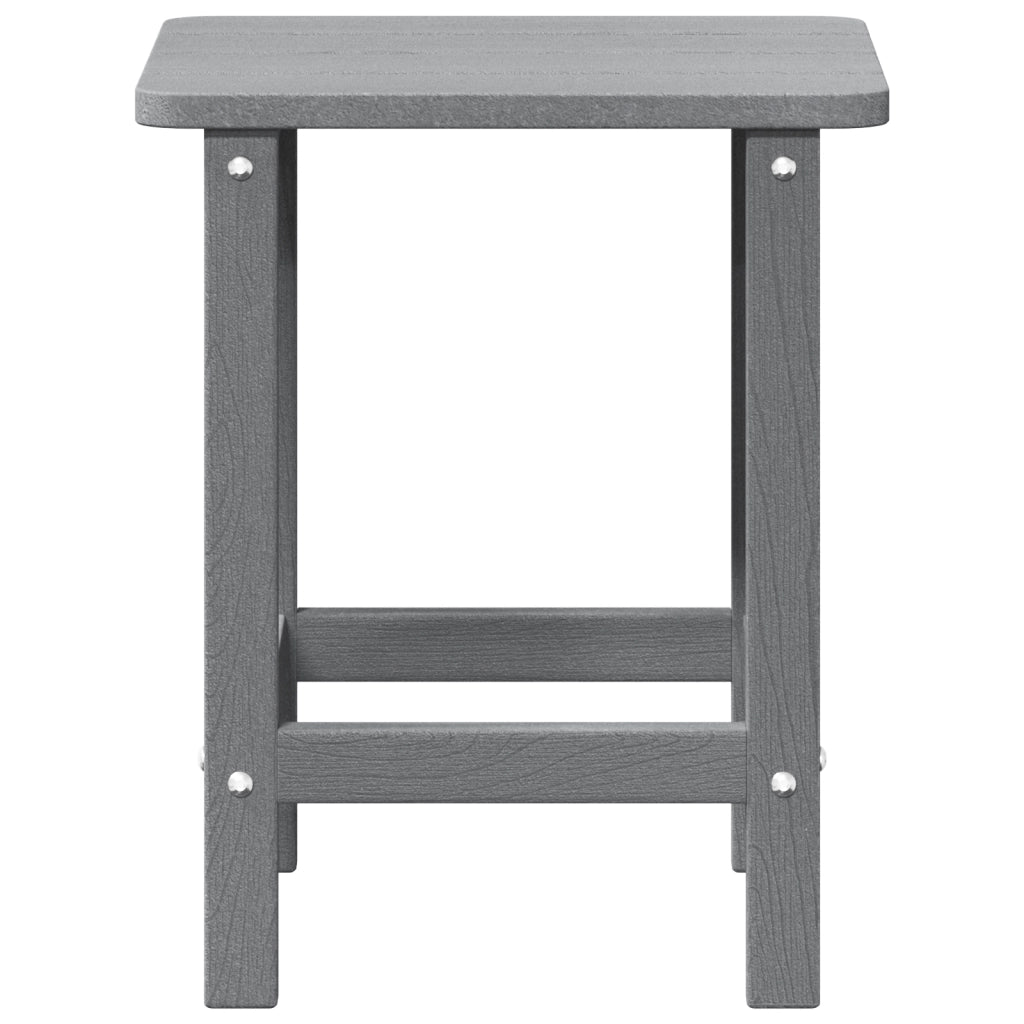 Tavolo Laterale Adirondack Grigio chiaro 38x38x45 cm HDPE