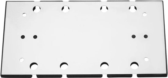 Piastra di base per abrasivo - Sostituzione - 183x90mm - Alluminio e Spugna - Duraturo e Resistente - Adatto per Makita BO3700 BO3710 BO37