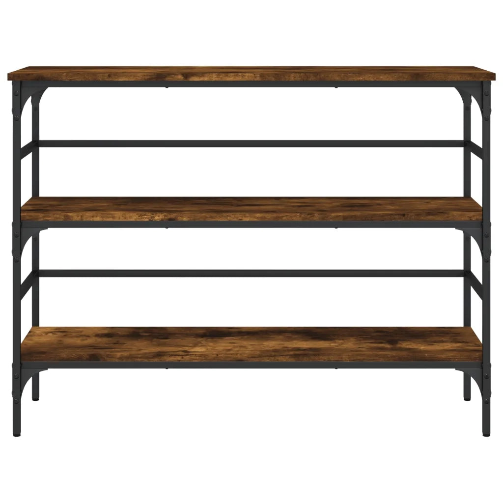 Tavolo Consolle | Tavolo d'Ingresso Rovere Fumo 100x32x75 cm Legno Multistrato