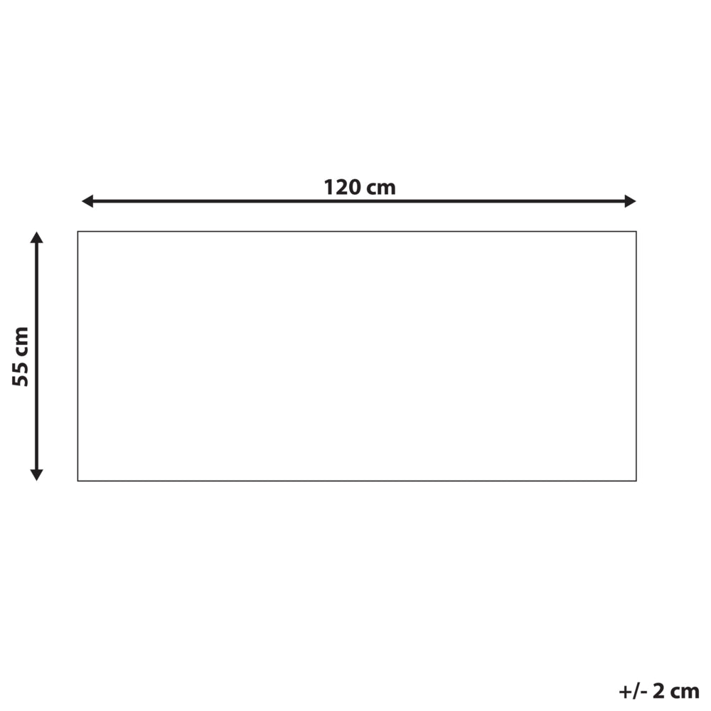 Zerbino in fibra di cocco naturale con fondo in PVC antiscivolo 55 x 120 cm Testo della casa Motivo moderno per interni