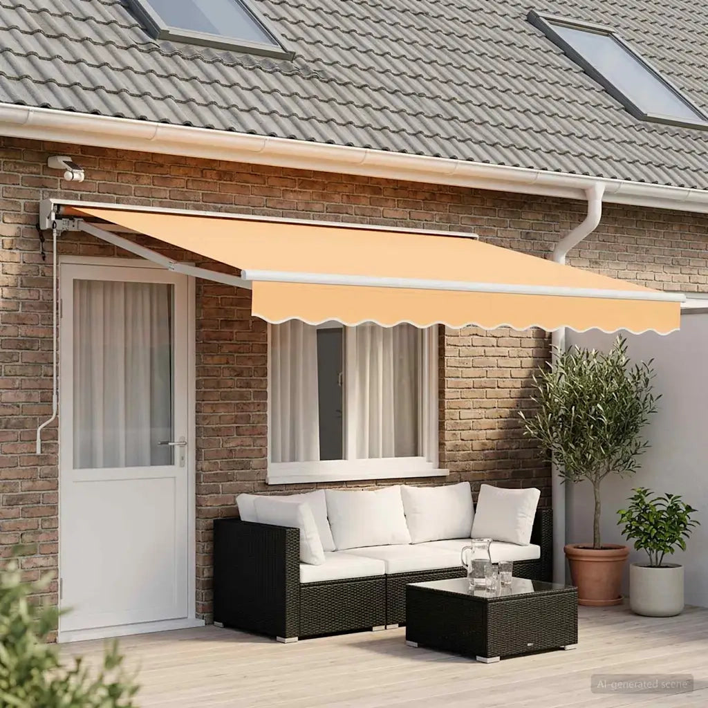 Tettuccio Elettrico Retrattile Sabbia 4 × 3,5 m 3426160