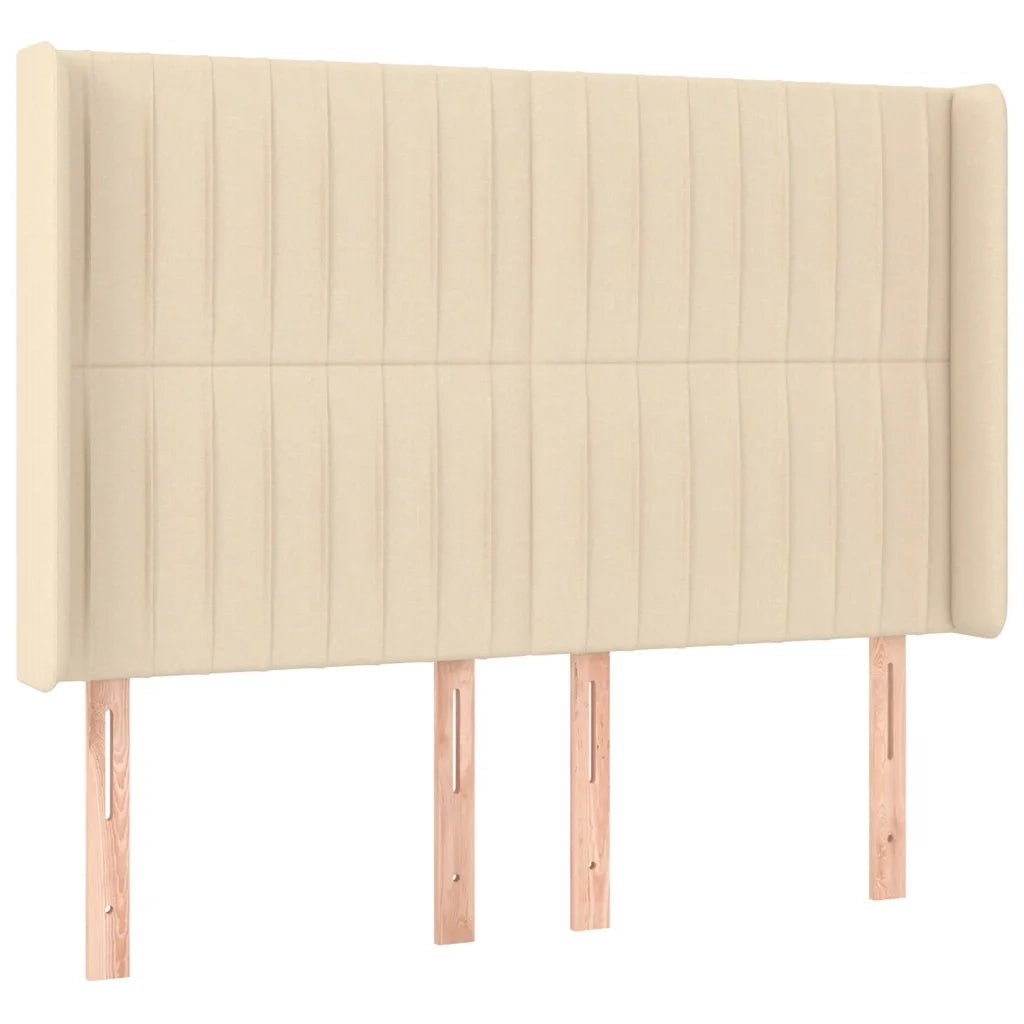 Testiera a LED-Testata con LED Crema 147x16x118/128 cm in Tessuto 867165