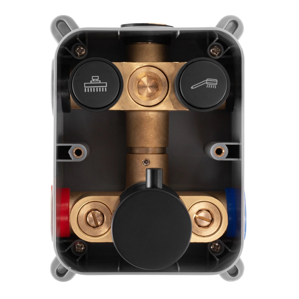 Set Doccia Da Incasso Rea Lungo Black Matt Box