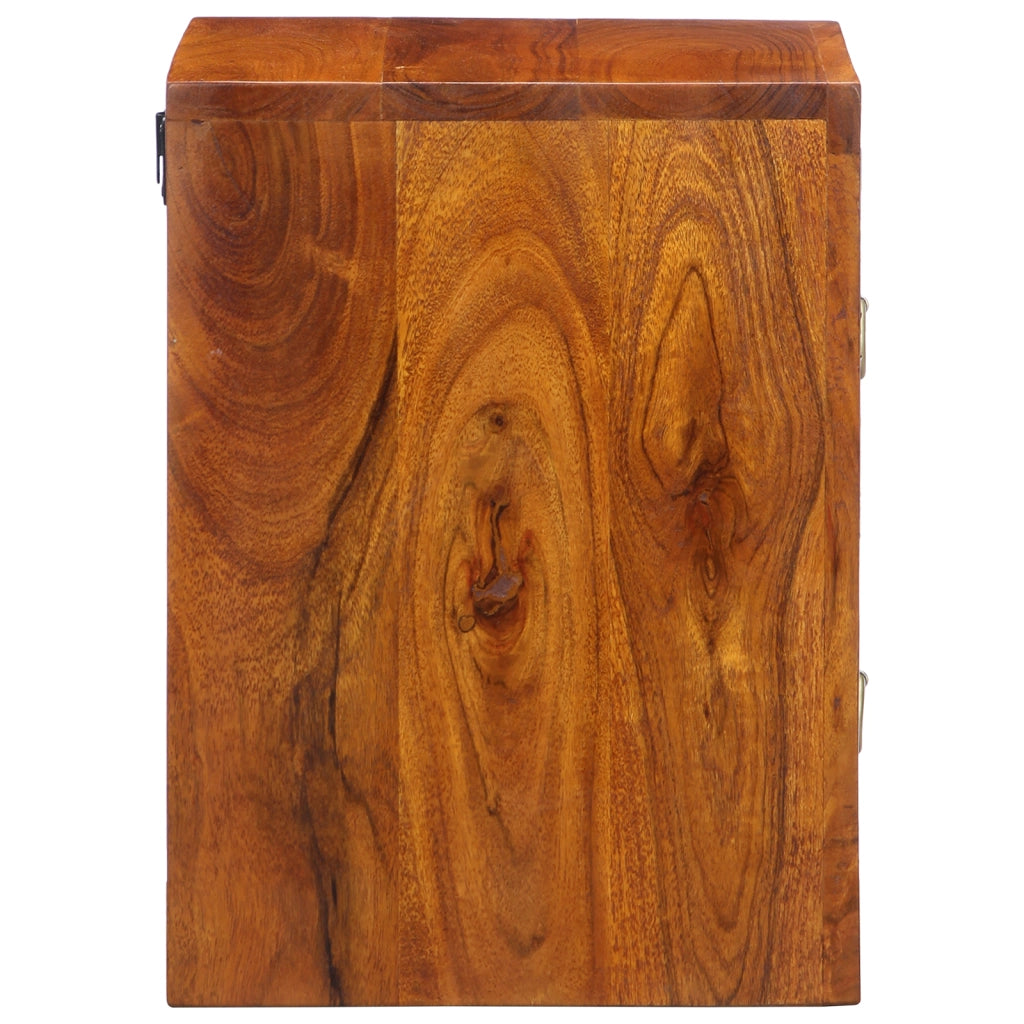 Comodini 2 pezzi 35x30x40 cm Legno Massello di Acacia