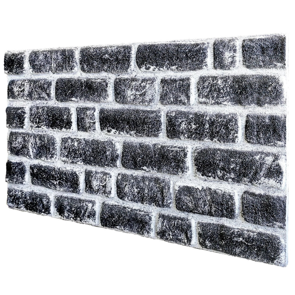CARBON - pannello finto mattone in EPS Resinato Misura 100x50 Cm spessore 2 cm