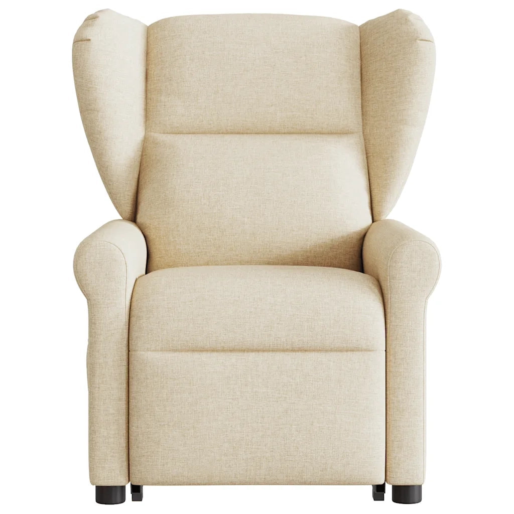 Poltrona Alzapersona Reclinabile Crema in Tessuto 3303382