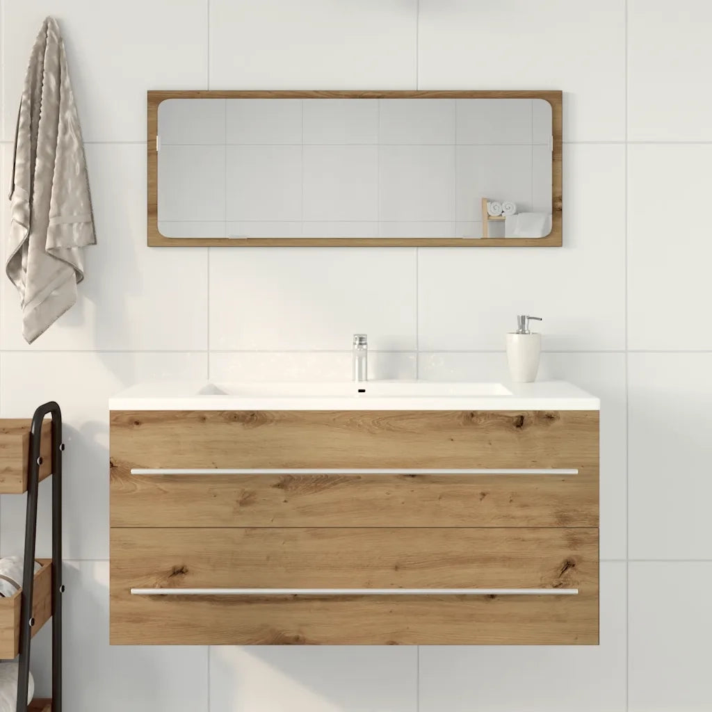 vidaXL Mobile Lavabo Bagno Artigianale 100x38,5x48cm Legno Multistrato