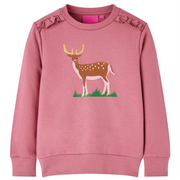 Felpa da Bambina Lampone 128cod mxl 84186