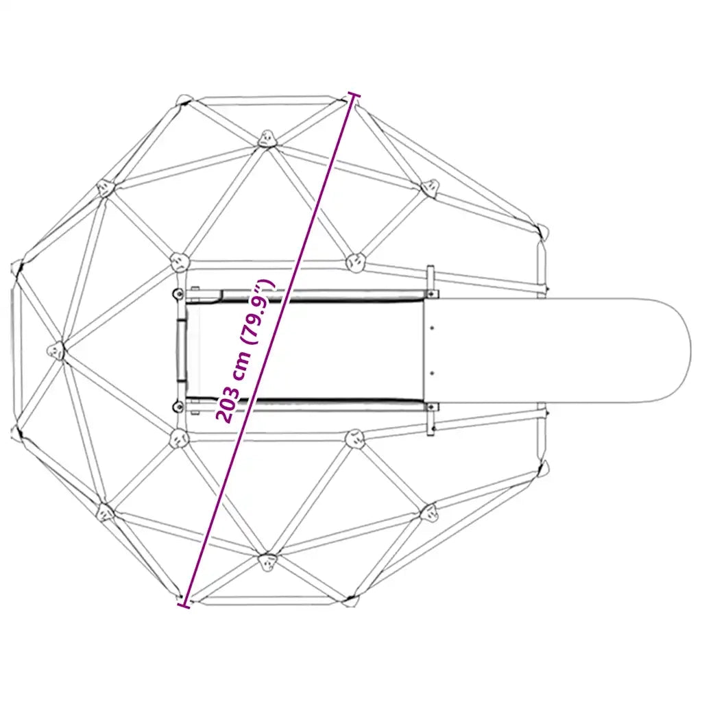 Dome da Arrampicata Blu Acciaio CFW1387609