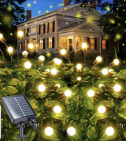 Lucciole Luminose 10 Bulbo a LED natalizie Energia Solare Decorazione Giardino Luce Calda