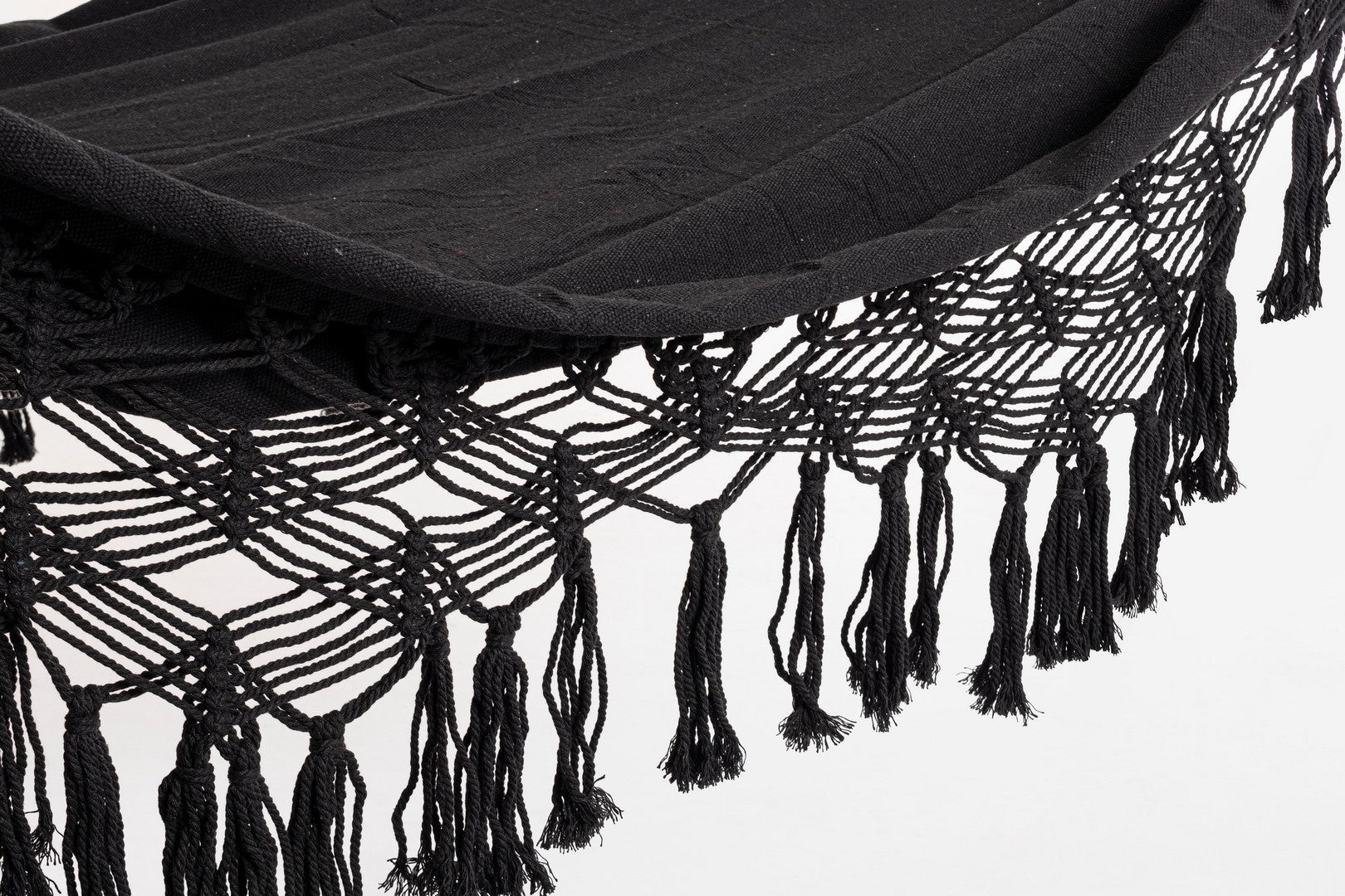 Amaca da Giardino 200x100 cm in Poli-Cotone Eldoris Nero