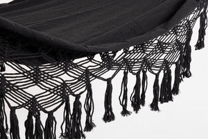 Amaca da Giardino 200x100 cm in Poli-Cotone Eldoris Nero