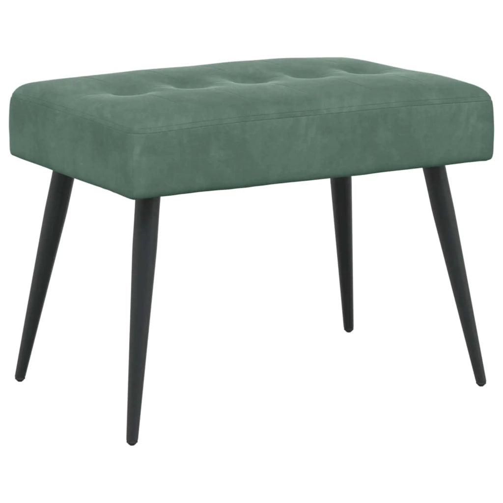 Panchina con bottoni imbottiti Verde Mare 60 x 40 x 45 cm 42038512