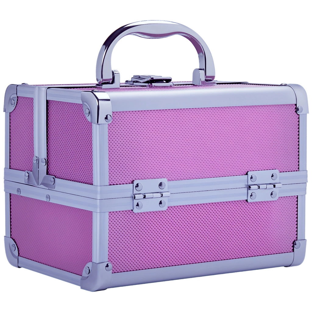 Beauty Case Professionale ¨C Xylo ¨C Rosa con Specchio e 3 Vassoi 20x15x15 cm