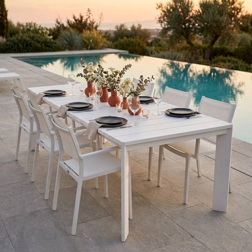 Tavolo allungabile da giardino in Alluminio 200/250x100 - UNA