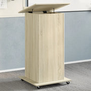 vidaXL Leggio con Ruote e Cassetto Sonoma 55x55x107 cm in Multistrato