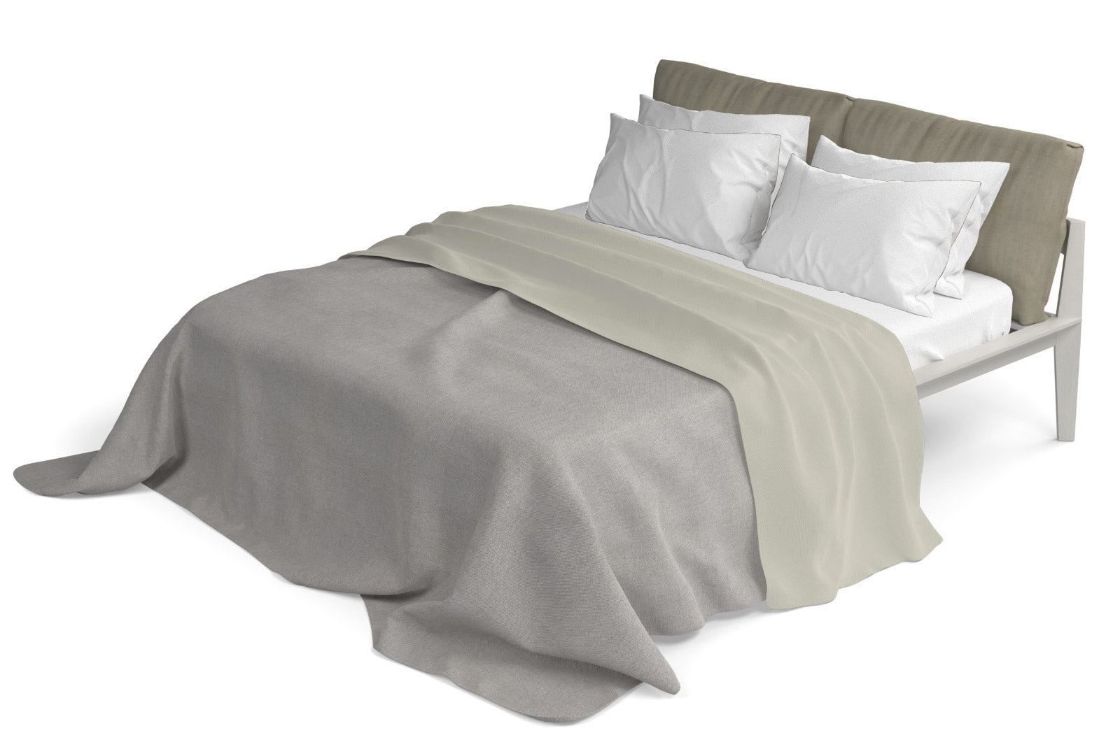 Lenzuolo Sopra in Tinta Unita Panna 1 Piazza e Mezzo