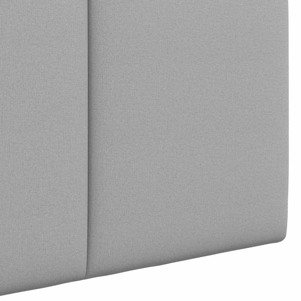 Testiera | Testata sospesa Con luce LED Grigio Nuvola Tessuto