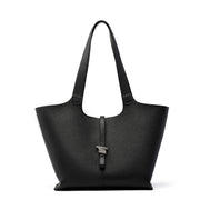 Borsa a tracolla da donna in vera pelle, colore nero.
