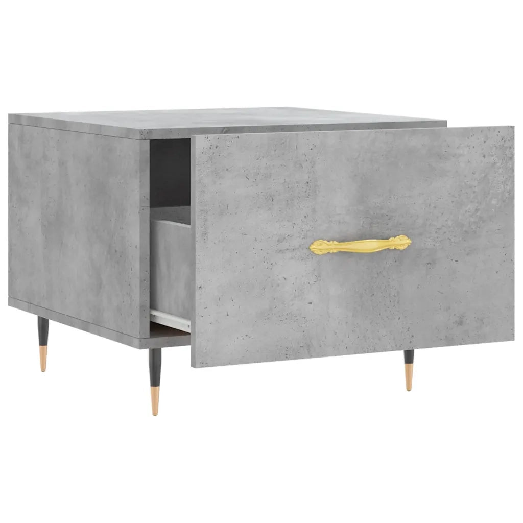 Tavolino salotto | Tavolino da caff¨¨ | Tavolino da Soggiorno Grigio Cemento 50x50x40 cm Legno Multistrato