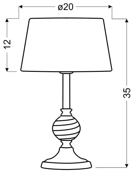 Lampada da tavolo Candellux FERO 41-34618 cromo bianco