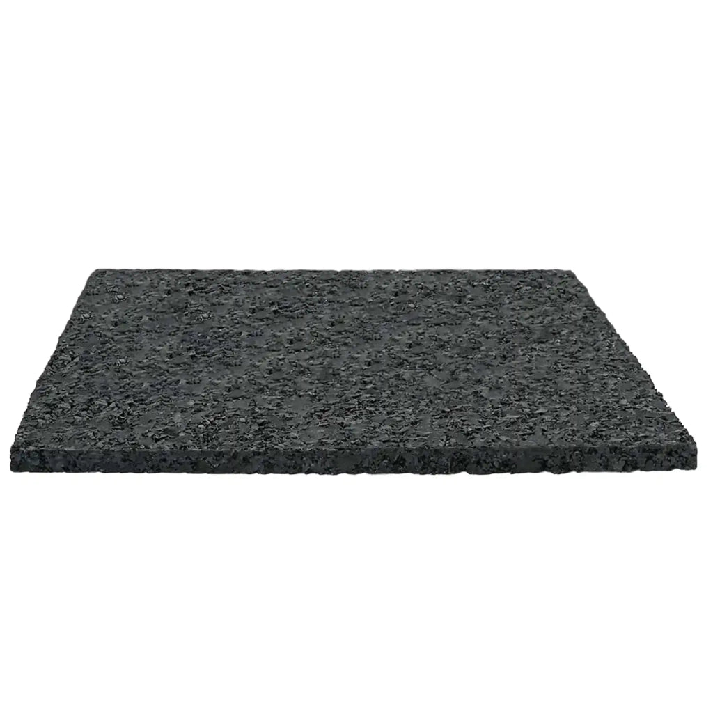 Pad per patio in granuli di gomma Nero 9 x 9 x 0,3 cm Gomma CFW6197440