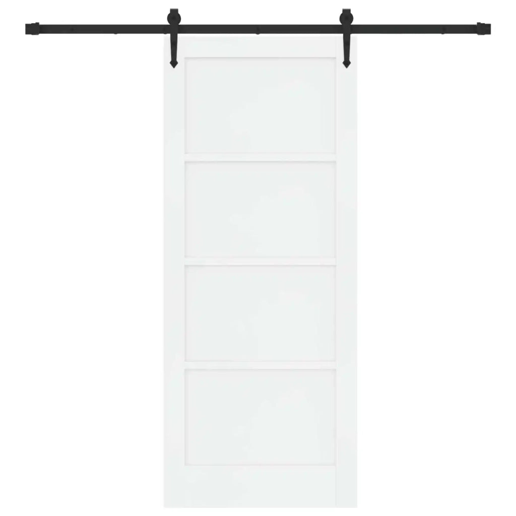 Porta scorrevole ORKDAL Bianco e Nero 83 x 202 cm