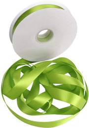 Set di filo di seta decorativo 2,5 cm - 91 m - verde - imballo regalo - attrezzatura per il fai da te