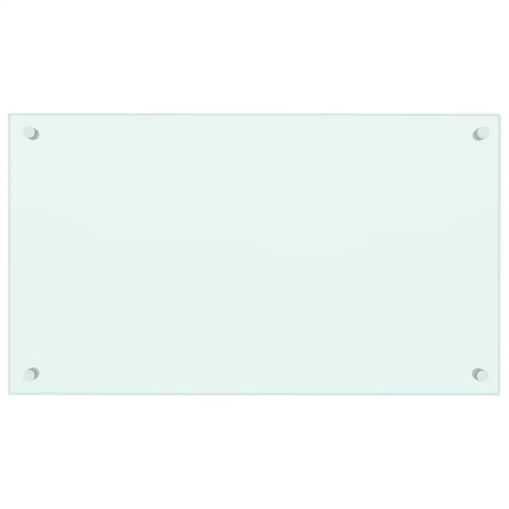 Paraschizzi per Cucina Bianco 70x40 cm in Vetro Temperatocod mxl 73067