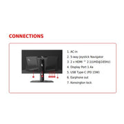 Msi mag 321up qd-oled monitor pc 80 cm (31.5") 3840 x 2160 pixel 4k ultra hd nero - 9S6-3DD39T-012