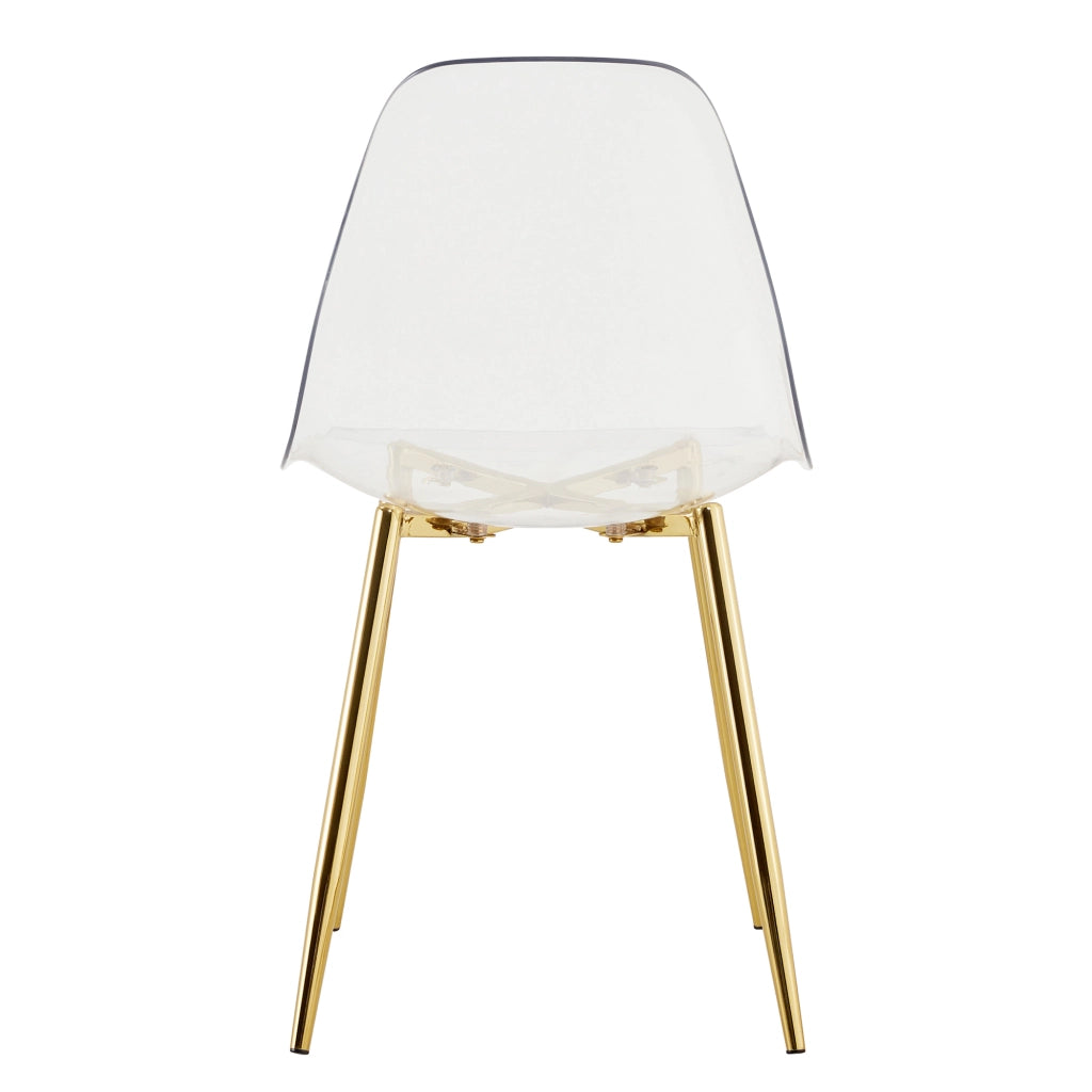 Tavolo da Pranzo Rotondo con 4 Sedie ¨C MINIMAL ¨C Vetro Temperato Trasparente, ?85 cm