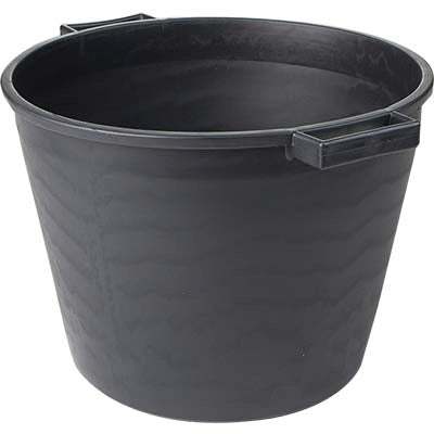 CASSA PORTA MACERIE ICS - FONDO TONDO PE NERO CM 40 H.CM 30 LITRI 25- 5 pezzi