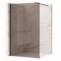 Parete Doccia Rea Flexi Brown / Black 90