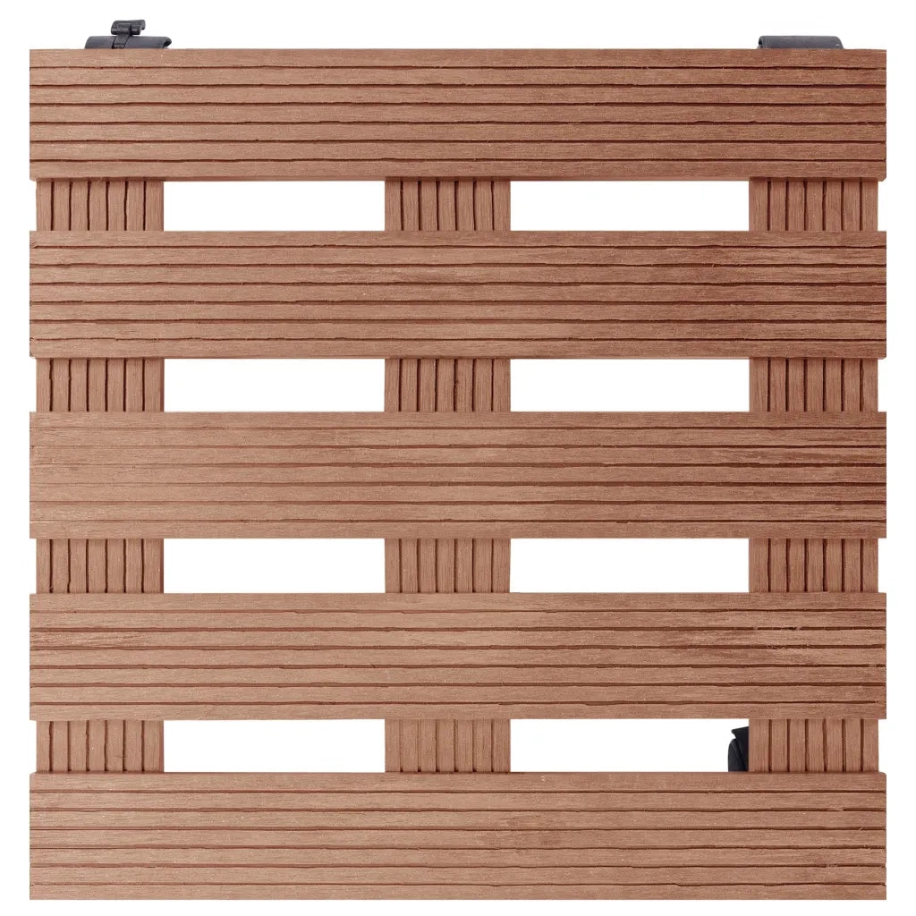 Carrelli Porta Piante 4 pz Marroni 30x30x7,5 cm WPC cod mxl 58256