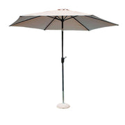 OMBRELLONE POLY ECO CON TELO BEIGE 3 MT