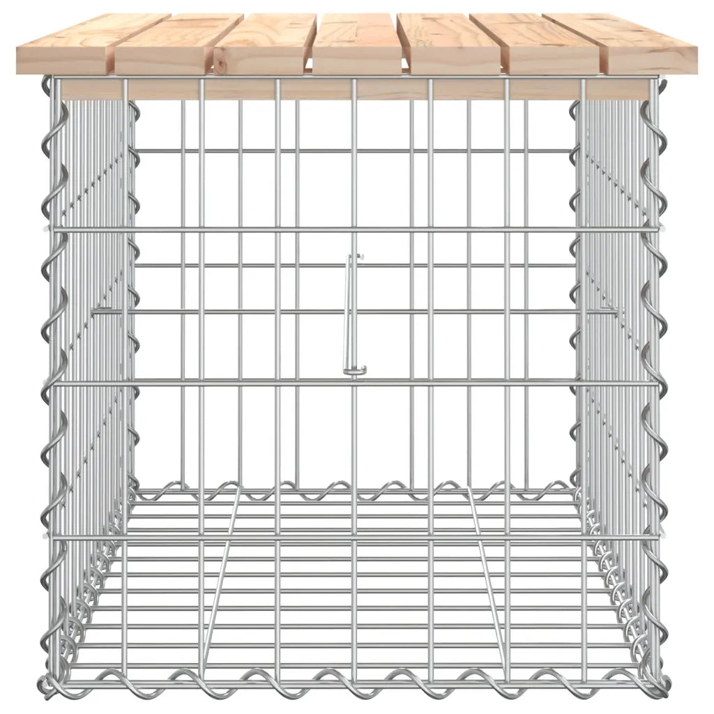 Panca Giardino Design Gabbione 63x44x42 cm Legno Massello Pino 834353