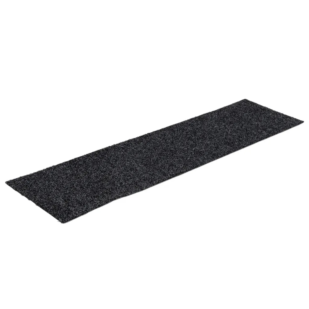 Tappetini per scale autoadesivi 15 pz 76x20 cm Grigio Scuro Rettangolari 326925