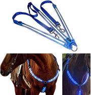 Servizio da toletta con alta visibilità, regolabile e con LED, pettorale del cavallo, attacco con sicurezza per l'equitazione.