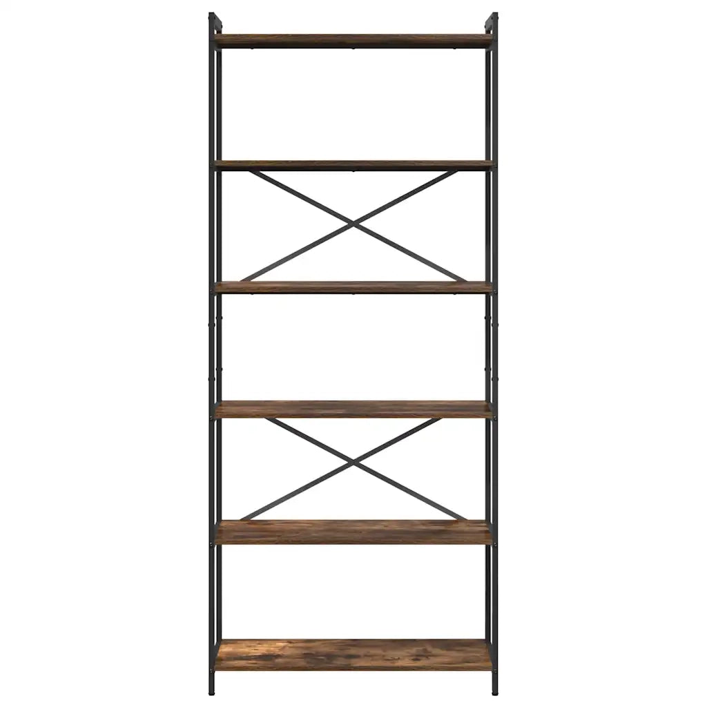 Libreria Rovere fumé 80 x 30 x 189,5 cm Legno multistrato 868409