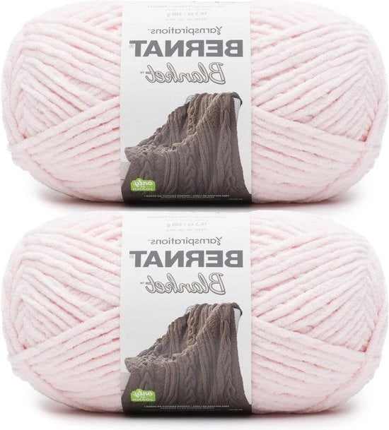 Doppio Set di Coperture per Tessere in Rosso Pastello 300g 10,5oz Poliestere - Super Voluminoso 220 Metri - Tessere e Lanciare