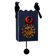 Orologio a Cucù da Parete 14X28X13Cm Pirondini Italia Duetto Nero Graffite