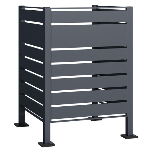 Copri bidone della spazzatura per un cassonetto da 60-240l, copribidoni da esterno in acciaio antracite, porta bidoni immondizia, recinto cassonetto