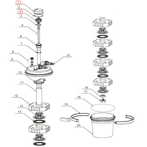 Filtro a pressione CPF-500 Ricambio Unità di collegamento elettrico