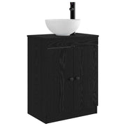 Mobile da bagno con Lavabo | Armadio Lavabo Nero 54 x 35 x 83 cm