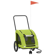Rimorchio da Bici per Animali Verde Oxford e Ferro CFW4634982