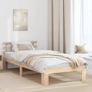 Struttura del letto in legno di pino Naturale Legno 75 x 190 cm