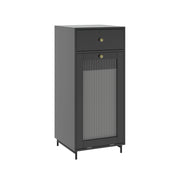 Mobiletto midi Malte Grigio 40 x 96 cm con cassetto Vicco